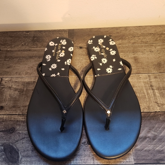 kate spade Shoes - Kate Spade Black Floral Sandals
